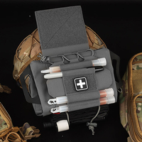 BP-122 Trousse médicale IFAK de déployement rapide en Cordura avec fermeture auto-agrippante, taille moyenne, compatible MOLLE