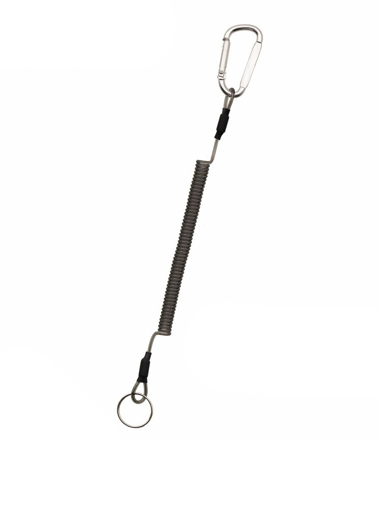 Clip argenté + cordon noir
