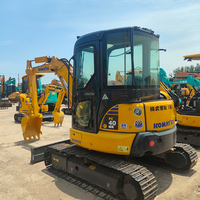 Mini-excavatrice sur chenilles Komatsu PC40 d'occasion, 4 tonnes, hydraulique, avec pompe de boîte de vitesses et roulement – Équipement de construction testé d'origine japonaise