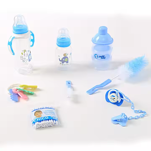 Coffret Cadeau de Biberons <span class=keywords><strong>pour</strong></span> Nouveau-né, Ensemble de 8 Pièces, <span class=keywords><strong>Biberon</strong></span> en Silicone PP Sans BPA <span class=keywords><strong>pour</strong></span> Mère et Bébé - Product Image 2