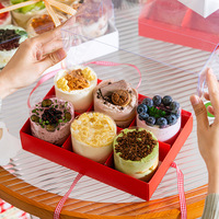 Boîtes à gâteaux en carton pour mariage, grandes et petites, emballages en papier pour mini-gâteaux d'anniversaire pour invités