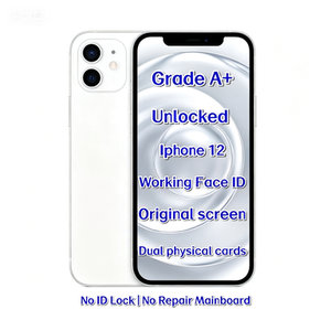Venta al por mayor de <span class=keywords><strong>iPhone</strong></span> <span class=keywords><strong>12</strong></span> de 128 GB, blanco, desbloqueado, pantalla OLED Super Retina XDR de 6.1 pulgadas, A14 Bionic, 5G, Face ID, proveedor de fábrica, al por mayor - Product Image 1