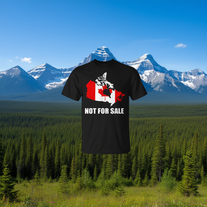 T-shirt promotionnel avec carte du Canada et des États-Unis – Non destiné à la vente au Canada - Product Image 3