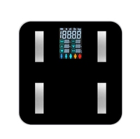 Báscula de Baño Inteligente con Sensor Solar para Análisis de IMC de 180 Kg, Báscula Corporal Sensible y Moderna con Aplicación Gratuita en Google Play y Apple Store