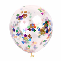 Globos de Confeti de Látex Transparentes Color Oro Rosa de 12 Pulgadas, Precio Económico al por Mayor de Fábrica