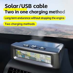 Lancol T12 - Alarma <span class=keywords><strong>de</strong></span> Presión <span class=keywords><strong>de</strong></span> Neumáticos para Automóvil con Energía Solar, Pantalla <span class=keywords><strong>Digital</strong></span>, 6 Sensores Externos Impermeables, Advertencia <span class=keywords><strong>de</strong></span> Temperatura, Medidores <span class=keywords><strong>de</strong></span> Presión <span class=keywords><strong>de</strong></span> Neumáticos - Product Image 4