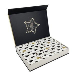 <span class=keywords><strong>Calendrier</strong></span> de l'avent noir boîte de noël de luxe <span class=keywords><strong>calendrier</strong></span> de l'avent vide bricolage auto-remplissage <span class=keywords><strong>calendrier</strong></span> de l'avent 12 jours de beauté boîte de vacances - Product Image 5