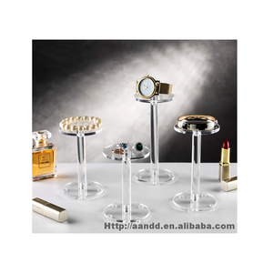 Présentoir en acrylique transparent rond pour bijoux et montres - Product Image 3