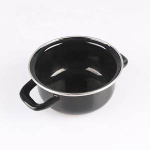 Enamel <strong>Mussel</strong> <strong>Pot</strong> with Lid for Shells Enamel Mosselpannen Pan 7" Mosselpan Blokker Enamel Cookware 14cm 18cm 20cm 2.8L - Product Image 3