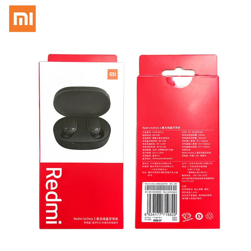 Xiaomi Redmi AirDots 2 véritable écouteur sans fil avec boîte de charge écouteurs casque