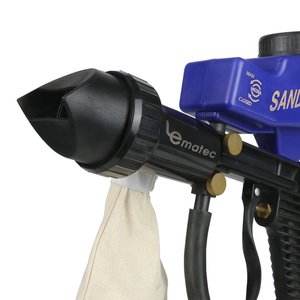 Outil de sablage pneumatique sans poussière avec récupération de sable de 90% LEMATEC AS118 pour un sablage écologique - Product Image 6