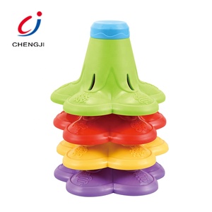 Los niños de plástico de colores de rotación tazas bebé juego de juguetes educativos Doble - Product Image 3