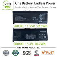Batterie de remplacement pour ordinateur portable SR04XL SR03XL disponible en gros pour HP Omen 15-CE 15-CB 15-DC Pavilion Gaming 15-CX