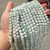 Perles de jade de Birmanie de haute qualité en gros, perles rondes de 6, 8, 10 mm, perles de pierres précieuses semi-précieuses pour la fabrication de bijoux