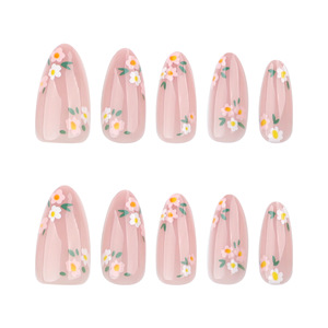 Faux ongles BIN style Instagram simple, prêts à poser, pour le commerce transfrontalier, collection Printemps-Été, forme amande - Product Image 5
