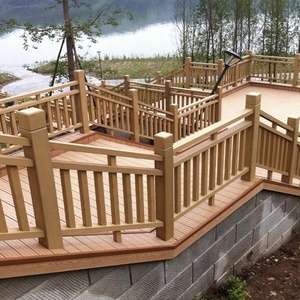 Pasamanos de Exterior para Jardín, Resistente a los Rayos UV, de Madera Compuesta WPC, Plástico, para Escaleras - Product Image 1