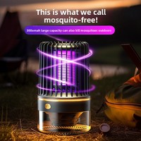 Lampe anti-moustiques domestique d'intérieur à choc électrique ultraviolet avec batterie intégrée, piège à moustiques et à mouches, nouvel appareil.