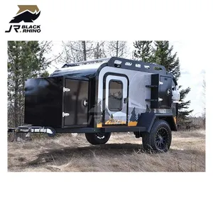 OTR Caravan travel truck campista van acampamento quarto teardrop campista com vaso sanitário e chuveiro mais barato teardrop campistas com geladeira
