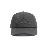 Op maat gemaakte katoenen geborduurde zwarte gladde ongestructureerde baseballcap met verstelbare gesp