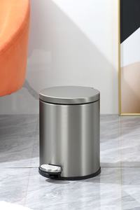 <span class=keywords><strong>Cubo</strong></span> <span class=keywords><strong>de</strong></span> <span class=keywords><strong>Basura</strong></span> <span class=keywords><strong>de</strong></span> Acero Inoxidable para Uso Doméstico, <span class=keywords><strong>con</strong></span> Tapa <span class=keywords><strong>de</strong></span> Alta Gama, Accionamiento por <span class=keywords><strong>Pedal</strong></span>, Abatible, Silencioso y <span class=keywords><strong>de</strong></span> Cierre Lento, para Cocina, Sala <span class=keywords><strong>de</strong></span> Estar, Baño, Hotel - Product Image 6