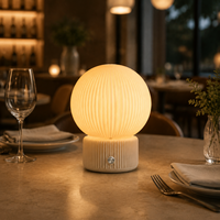Lampe de table LED sans fil rechargeable par USB, à commande tactile, éclairage du jour, décorative, écologique en PLA, pour salon, lecture, style moderne