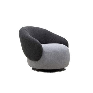 Light Luxury <b>Chair</b> Solid Wood Base Leisure <b>Chair</b> Single Sofa <b>Chair</b> for Home Hotel <b>Office</b> Living Room <b>Black</b> Swivel <b>Chair</b> - Product Image 1