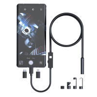 Prix de liquidation - Caméra d'inspection W400-B 5M pour iOS, Type-C et Micro USB, étanche IP67 pour l'inspection des tuyaux