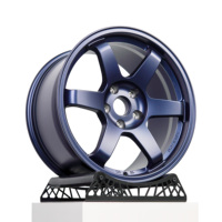 Jantes en alliage forgées sur mesure TE37 SL bleues 5x112 5x114.3 5x120 18 19 20 21 22 pouces pour Subaru BRZ Civic Type R E36 E60 M3