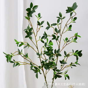 Plante artificielle Laixing en feuilles de banian, 68 cm, 110 cm, en PVC souple, imperméable, pour décoration intérieure et accessoires de mariage - Product Image 2