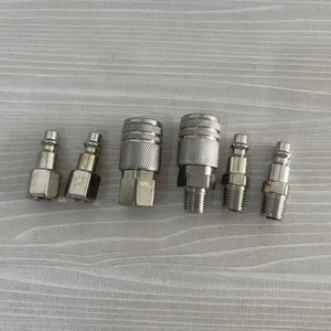 Plowing <b>Quick</b> Coupler 1/4 Npt Threaded Air Compressor <b>Connector</b> Set Male Female Internal External 6-Piece - Product Image 2