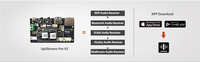 Carte de réception radio DIY Pro V3 2.1CH pour système audio domestique avec WiFi et BT 5.0, construction en acier et plastique