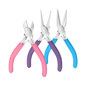 Kit de pinces <span class=keywords><strong>à</strong></span> bijoux <span class=keywords><strong>à</strong></span> bec effilé et <span class=keywords><strong>à</strong></span> bec biseauté pour la fabrication artisanale de bagues ouvertes, outils et accessoires DIY, sans poignées, sans matériau - Product Image 2
