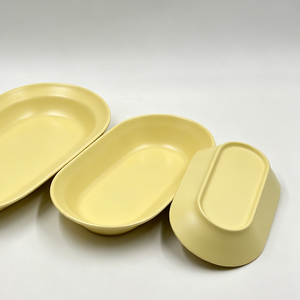 Piatti Ovali Profondi in Melamina di Varie Dimensioni per Presentazione di Alimenti, Pane, Frutta e Dessert - Product Image 3