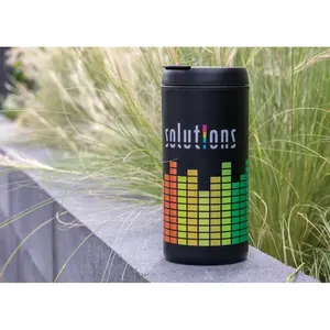 Tazza in acciaio riciclato Metro, merchandising sostenibile - Product Image 5