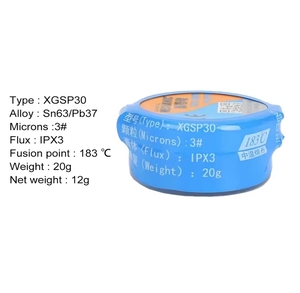 Mécanicien d'origine XGSP30 Sn63/Pb67 183 Celsius BGA pâte à souder étain crème Circuit imprimé SMT SMD réparation 20g - Product Image 2