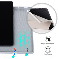 Coque de nuit en TPU avec porte-stylo, étui de protection avec Angles multiples, coque Folio, pour tablette Samsung S6 P610 P615