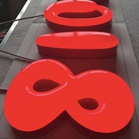 Enseignes personnalisées avec logo, lettres en acrylique cristal, enseignes décoratives élégantes, enseignes commerciales chinoises avec effet lumineux LED 3D