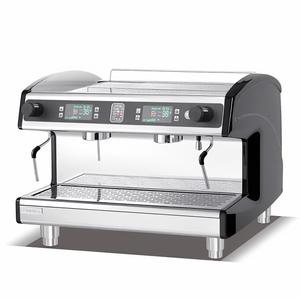 <span class=keywords><strong>Machine</strong></span> <span class=keywords><strong>à</strong></span> <span class=keywords><strong>café</strong></span> expresso italienne semi-automatique en acier inoxydable avec deux têtes de brassage - Product Image 1