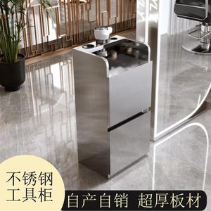 Nouveau chariot de salon moderne en acier inoxydable à 4 roues pour salons de coiffure, hôtels, salons et usage extérieur - Aucun installation requise - Product Image 3