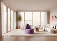 Nouvelle forme Unique conception d'aubergine chaise de loisirs canapé inclinable Fruits canapé inclinable pour bureau à domicile appartement hôtel salon