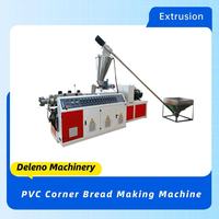 Machine faite en usine d'extrusion de profil de perle d'angle de cloison sèche de PVC bon prix moteur de Protection coudé en plastique PLC portant le noyau