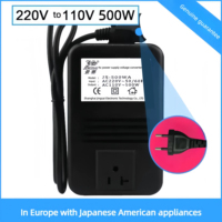 500W Transformador 220V a 110V o 110V a 220V Fuente de alimentación Convertidor de voltaje
