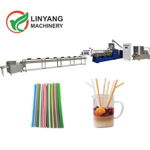 Máquina para hacer paja comestible industrial completamente automática Ingredientes naturales-Línea de producción de paja de yuca verde/arroz/pasta - Product Image 1