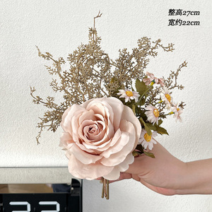 Ramo <span class=keywords><strong>de</strong></span> flores artificiales realistas <span class=keywords><strong>de</strong></span> alta calidad para decoración <span class=keywords><strong>de</strong></span> sala <span class=keywords><strong>de</strong></span> estar y mesa <span class=keywords><strong>de</strong></span> comedor - Product Image 6