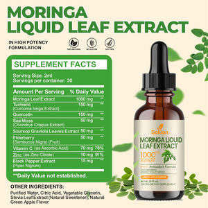 Extracto de Hoja de Moringa con Sabor a Manzana de 60 ml, Fórmula Antioxidante, Refuerza el Sistema Inmunológico, la Digestión, las Articulaciones y los Músculos, Gotas Líquidas, Fabricante Chino - Product Image 6