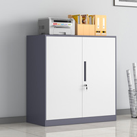 Armoire de classement métallique avec serrure, armoire de rangement à porte coulissante, casier de rangement de bureau, armoire de classement moderne en acier pour bureau et école