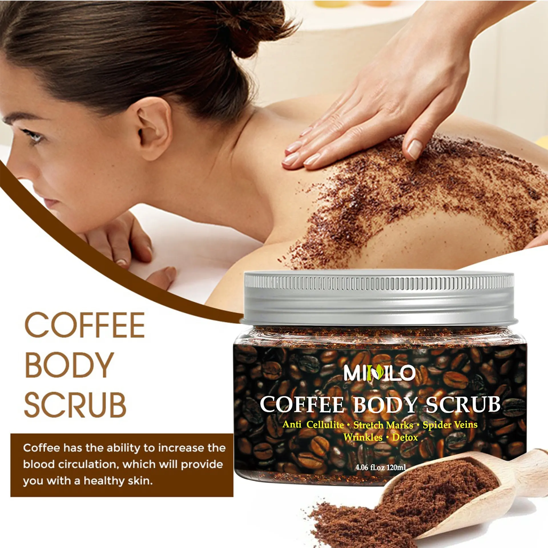 Private Label SPA whitening Exfoliator for Face and Body Exfoliating Anti Cellulite Sugar organic natural Coffee Body Scrub