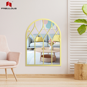 FABULOSA Decoración de mesa <span class=keywords><strong>espejo</strong></span> acrílico decoración Retro arco espejos de baño vintage pared arte salón <span class=keywords><strong>espejo</strong></span> - Product Image 4
