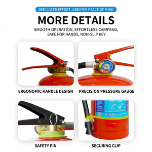 Extintor de Incendios Portátil Rojo de Primera Calidad a Base de Agua, Venta al Por Mayor <span class=keywords><strong>Directa</strong></span> de Fábrica, Extintor de Incendios ABEF Personalizado para el Hogar - Product Image 3