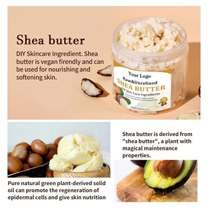 Etiqueta privada Manteca de karité Cuidado corporal Raw Venta al por mayor a granel 100% Puro Natural Orgánico Refinado Sin refinar Manteca de karité cruda - Product Image 3